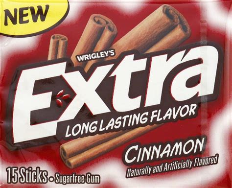 buy wrigleys extra cinnamon flavoured sugar  chewing gum    stick pack