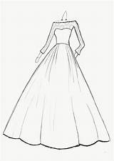 Gown Sketch Acessar sketch template