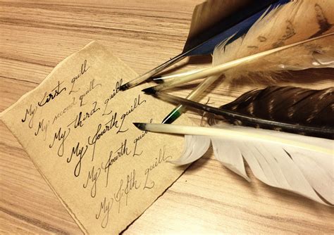 making  feather quill  medieval journey