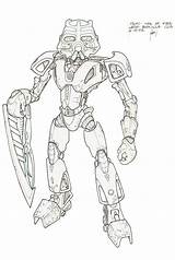 Bionicle Toa Coloring Tahu Hk Nuva Pohatu Robot Mol sketch template
