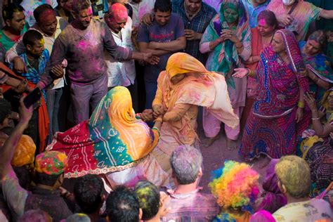 Exclusive Pictures Of Lathmar Holi Celebration In India
