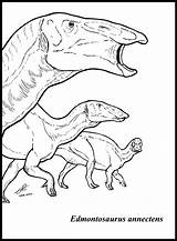 Edmontosaurus Annectens sketch template