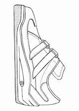 Ginnastica Scarpa Kleurplaat Sportschoen Chaussure Sportschuh Educolor Malvorlage Deportiva Zapatilla Schoolplaten Educol sketch template