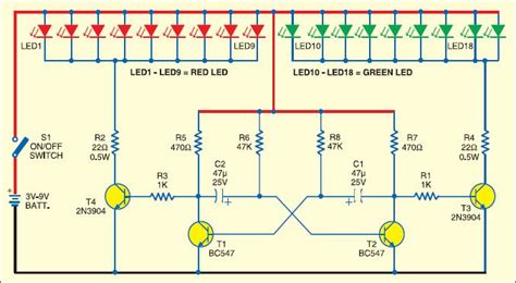 christmas lights  leds detailed circuit diagram  led christmas lights
