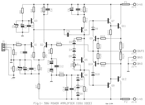simple  electronic amplifier circuit diagram super circuit diagram