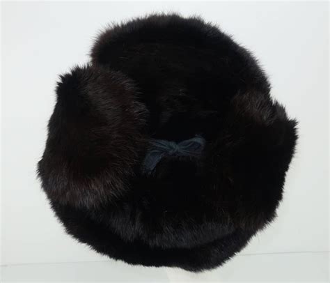vintage russian sable fur hat with ear flaps at 1stdibs
