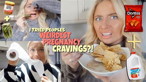I Ate People’s Weirdest Pregnancy Food Cravings Youtube