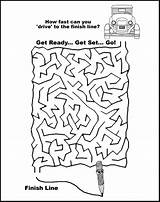 Coloring Maze Kids Car Printable Pages Sheets Popular Library Clipart Thekidzpage sketch template