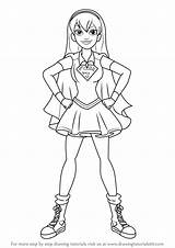 Dc Coloring Superhero Pages Girl Super Hero Girls Supergirl Getcolorings Draw Learn Printable Color sketch template