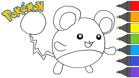 pokemon marill   draw pokemon coloring book artsy kids youtube