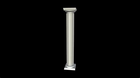 3d Model Pillar Column Vr Ar Low Poly Cgtrader