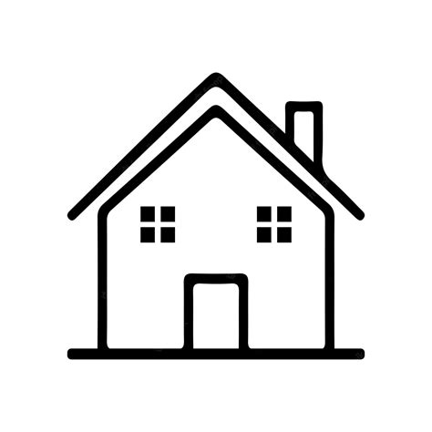 house outline template blank house clipart transparent png clip