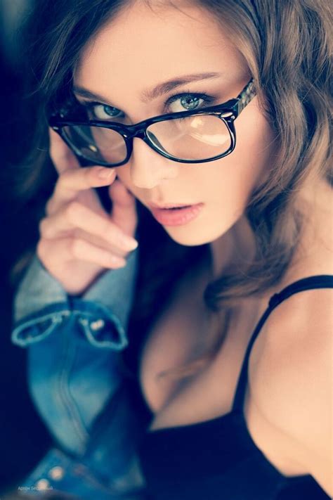 pin on girls in glasses