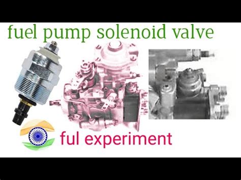 fuel pump solenoid valvefule pump wiring  working systen fule pump