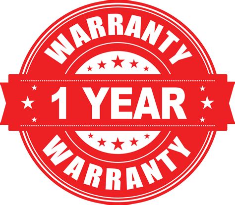 year warranty stamp vector logo image  vector art  vecteezy