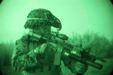 night   night vision tech   marines dominate   dark