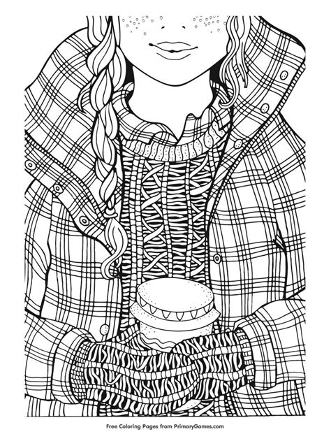 winter coloring pages  adults happier human