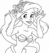 Coloring Pages Ariel Melody Getcolorings sketch template