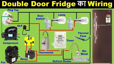 double door fridge repairing  connection double door refrigerator electrical technician