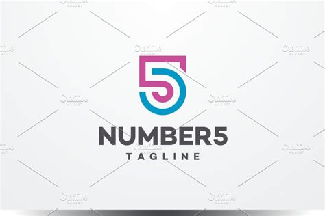 number   logo logo templates creative market