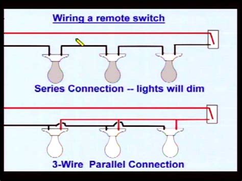 wire lights  series diagram lighting circuits part  wiring multiple switches