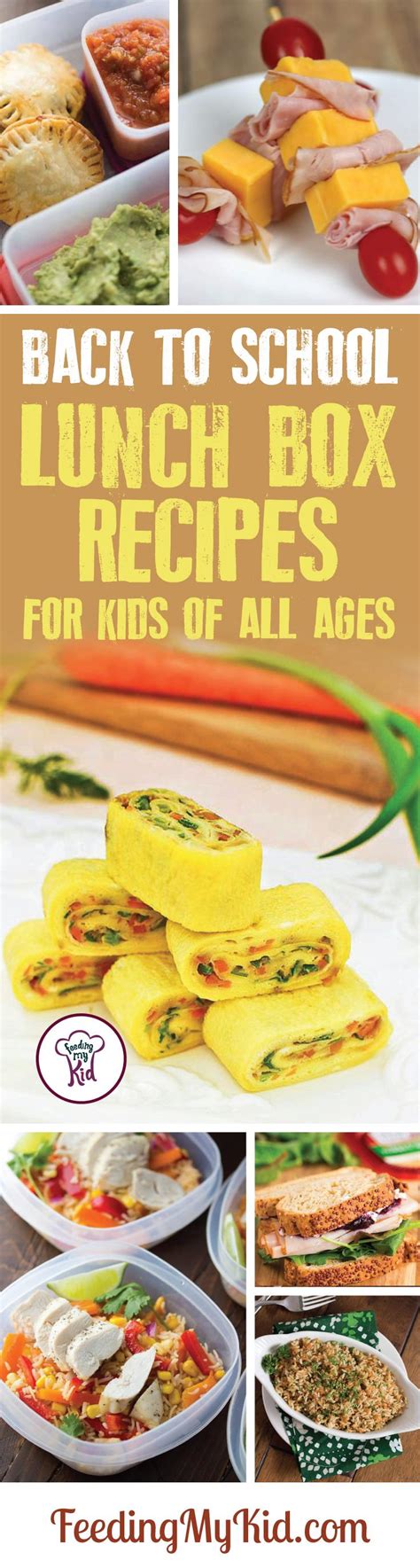 school lunch box recipes  kids   ages