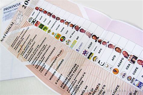 south african elections  ballot paper cape town daily photo
