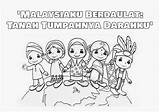 Malaysia Hari Kemerdekaan Colouring Pages Search sketch template