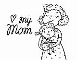 Coloring Mom Pages Mommy Super Drawing Pregnant Colorear Color Dad Colouring Getcolorings Mum Mothers Book sketch template