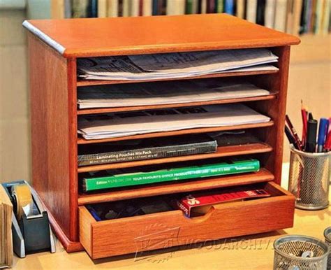 wooden desk tidy plans woodworking plans  projects