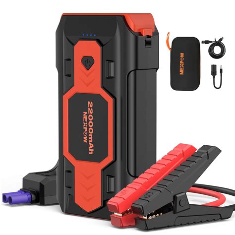 nexpow battery jump starter  mah car jump starter