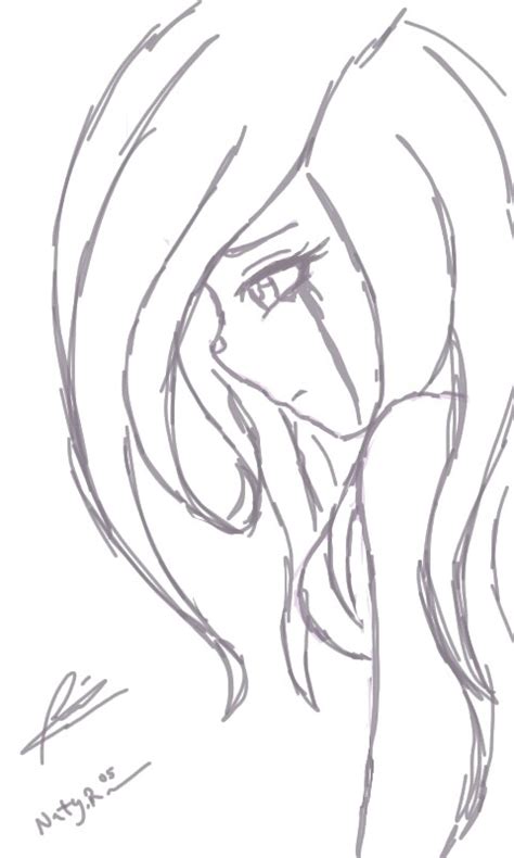 sad anime girls coloring pages sketch coloring page