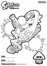 Splatoon Coloring Pages Printable Inkling Girl Sheet Sheets Give Nintendo Sketch Template Turf Break War Comments Coloringfolder sketch template