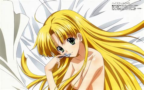Asia Argento Blonde Hair Breasts Green Eyes Highschool Dxd