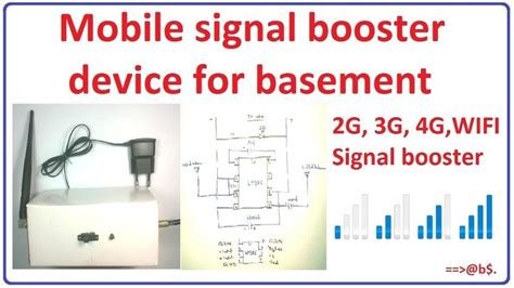 mobile signal booster  basement homemade    wifi device signal booster
