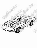 Foose Chip Getdrawings Drawing Cars Corvette sketch template