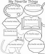 Coloring Favorite Things Pages Worksheet Worksheets Kids Book Printable Preschool Enchantedlearning Kindergarten Crafts Grade Adults Favorites Food Few School Sheet sketch template