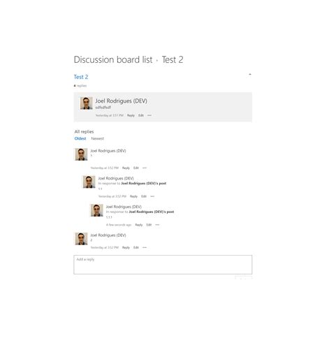 thread view for sharepoint classic discussion board m365 dev blog