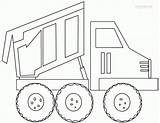Truck Coloring Dump Pages Garbage Preschool Printable Template Sheet Kids Cool2bkids sketch template