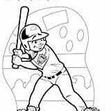 Beisbol Colorear Baseball sketch template