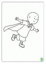 Coloring Caillou Dinokids sketch template