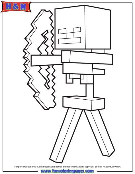 minecraft characters coloring pages  getcoloringscom