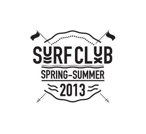 surf club logo spring summer  nuestro trabajo pinterest