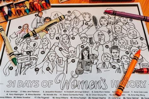 womens history month coloring page     home