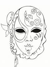 Coloring Pages Mask Coloriage Gras Mardi Masque Masks Carnaval Maske Colorier Printable Venetian Un Template Fr Imprimer Du Face Painting sketch template