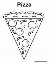 Pizza Coloring Slice Printable Getcolorings Color Print sketch template