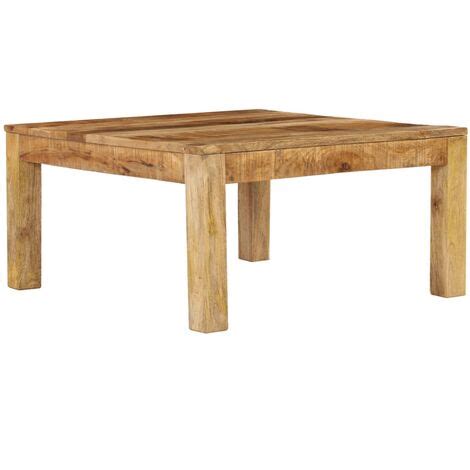 table basse xx cm bois de manguier massif vidaxl