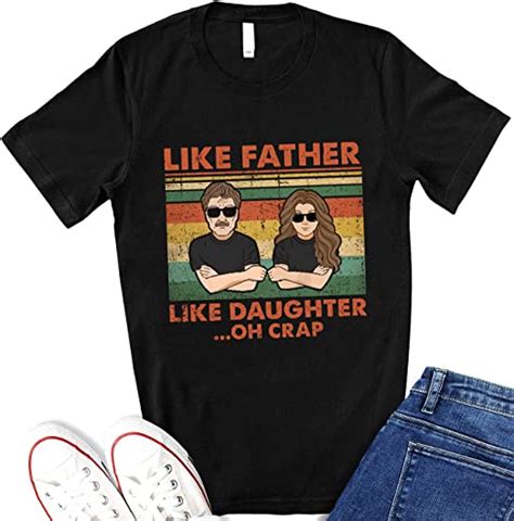 Like Father Like Daughter Oh Crap Shirt For Men Fathers Day