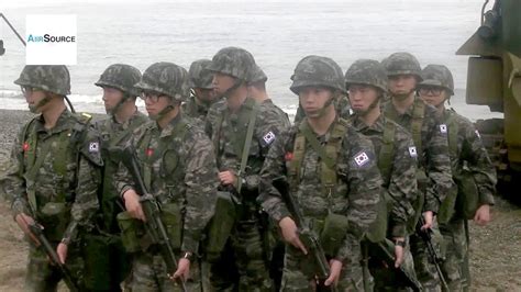 korean u s troops in amphibious assault rehearsal