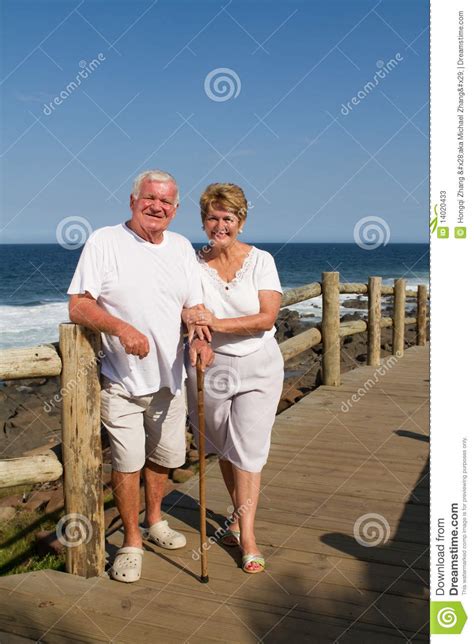 Elderly Couple On Beach Stock Image Image Of Aged Lovely